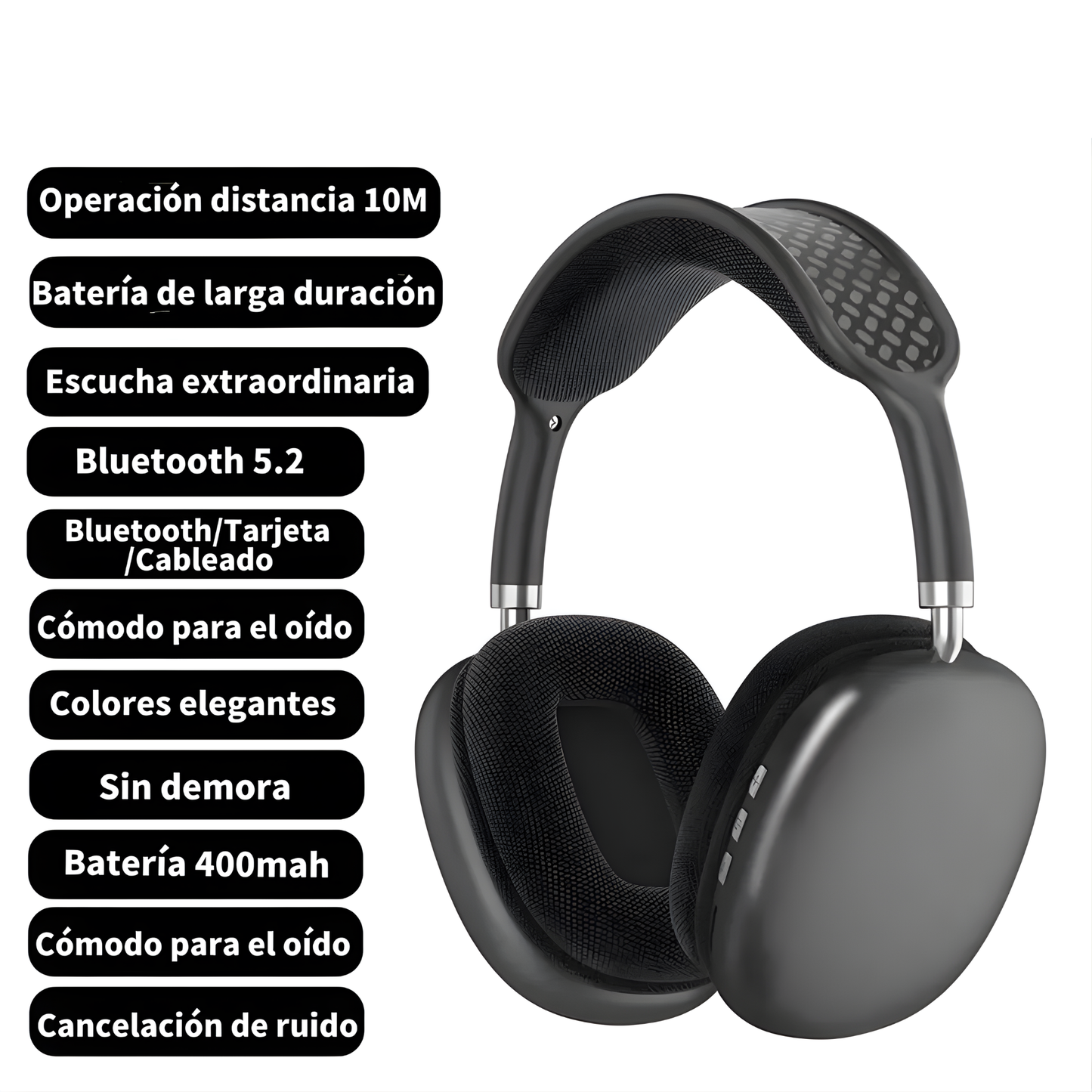 Kit 2 Drones +1 Audifonos Diadema P9